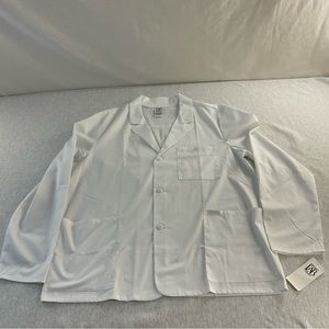 CHEROKEE UNIFORMS PROJECT LAB MODERN CLASSIC MEN’S SCRUB /LAB COAT SIZE:XL/WHITE